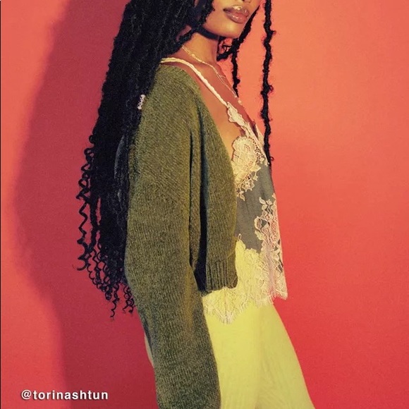 urban outfitters chenille green sweater - Picture 6 of 6